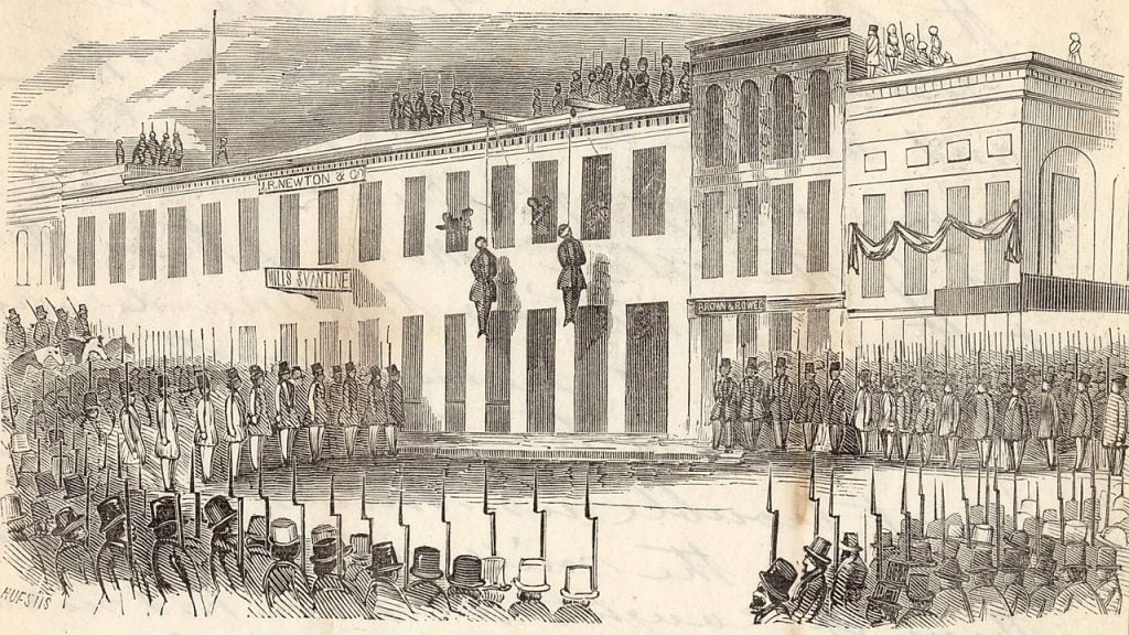 Execution of James P. Casey and Charles Cora by the Vigilance Committee, of San Francisco, California