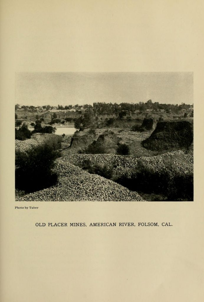 Old placer Mines, American River, Folsom, California